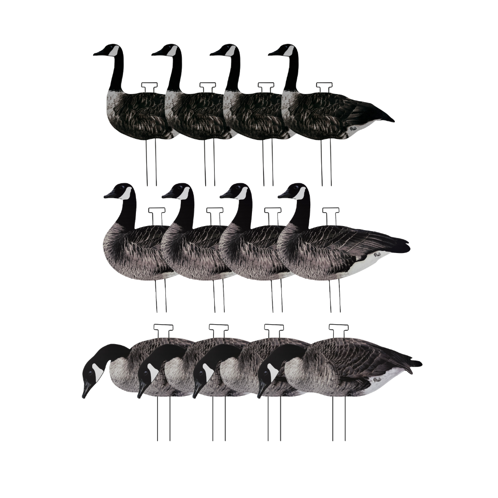 HuntEmUp Ultimate Flock-Stopper Silhouette Goose Decoys - Canada Goose Silhouette Decoys (12 pk)