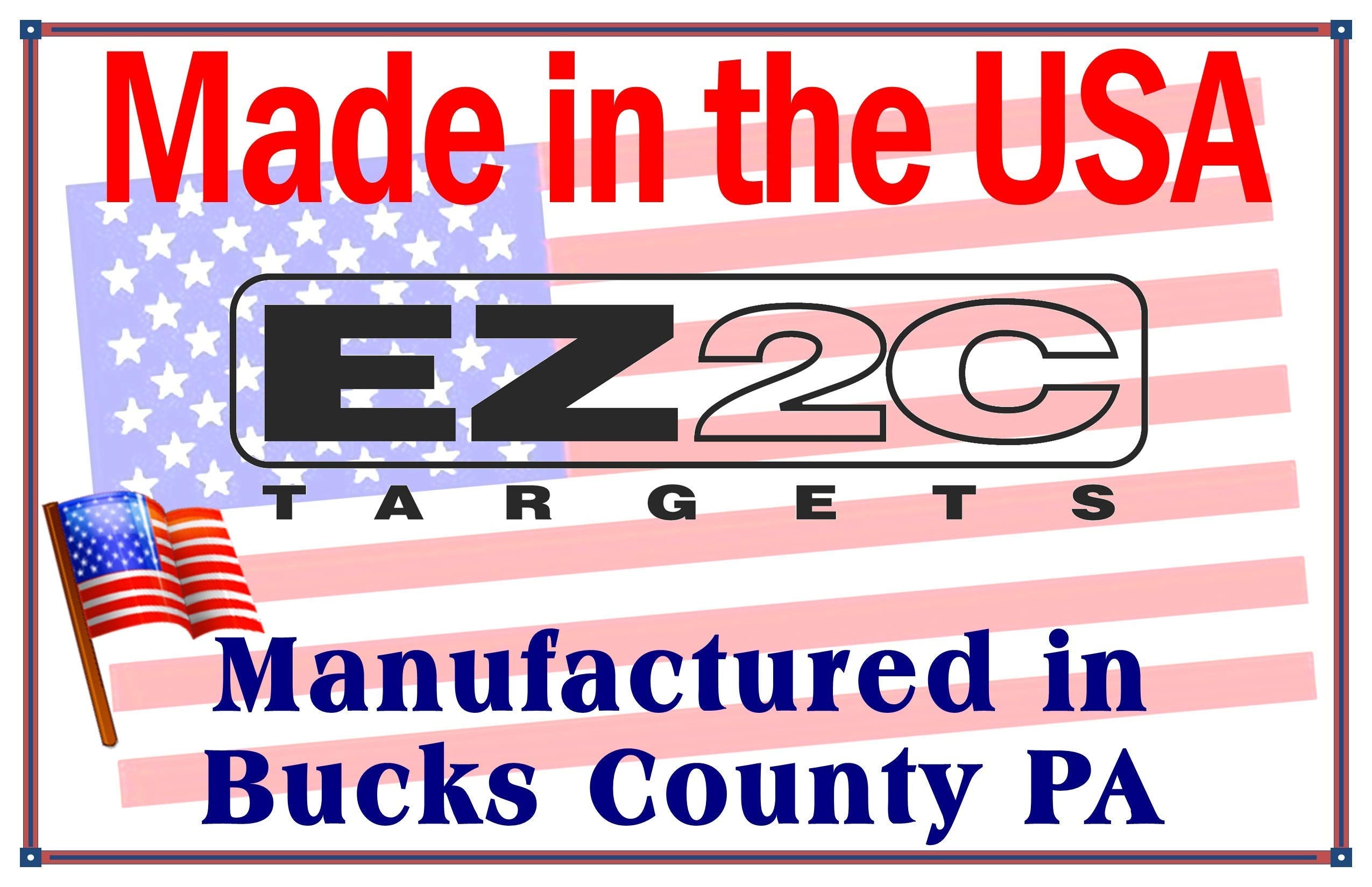 EZ2C Targets RD5: Shooting Paper Targets for Range 11"x17" USA MADE