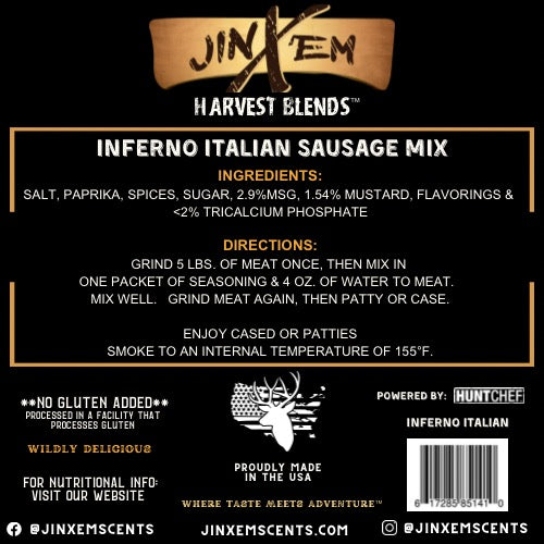 Inferno Italian - Sausage Seasoning Mix