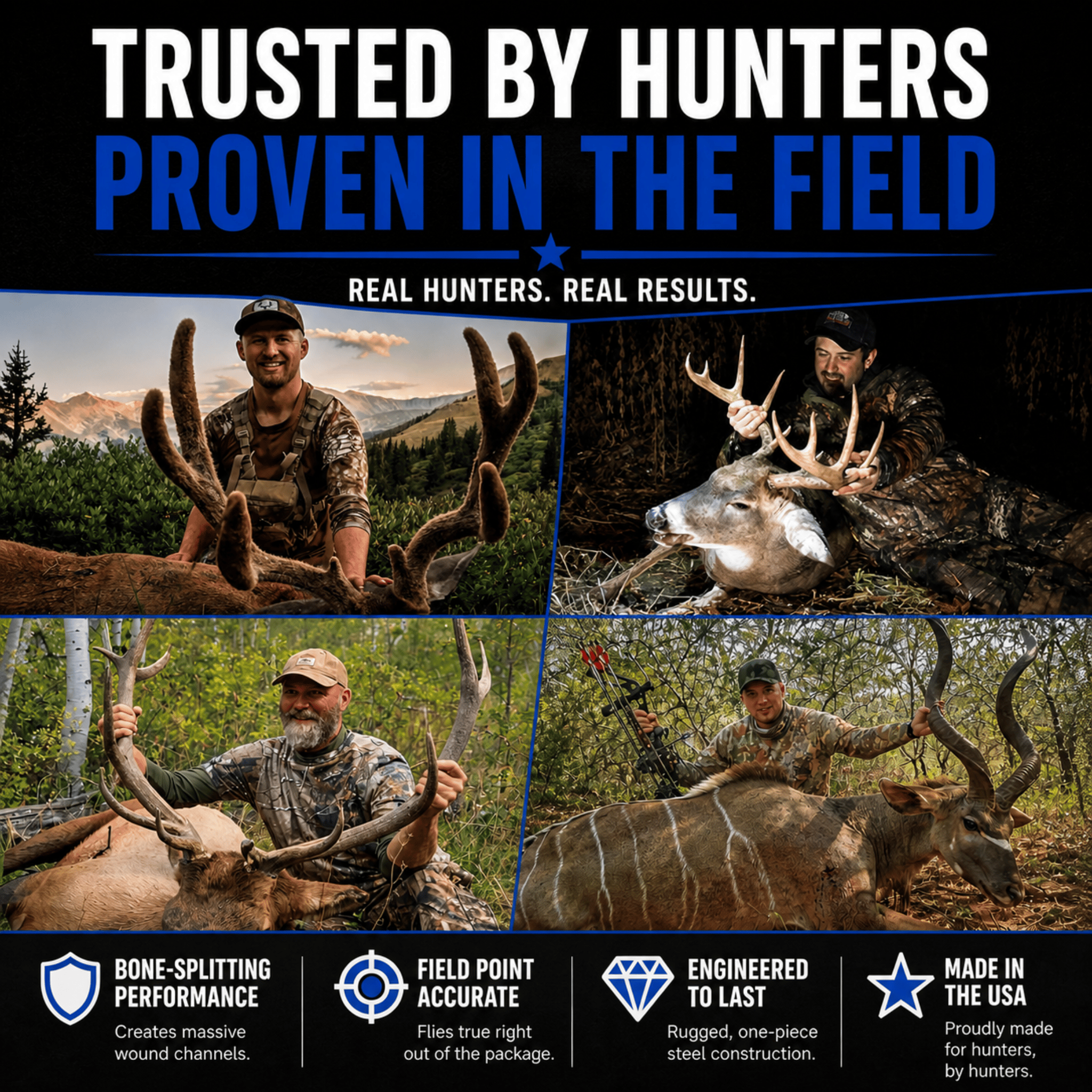 TOTA | 125 grain broadhead | 1-1/8 inch | fixed 3-blade